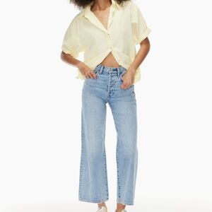 Aritzia Denim Forum Farrah High Rise Wide Leg Jeans Size 27, 28 inch inseam